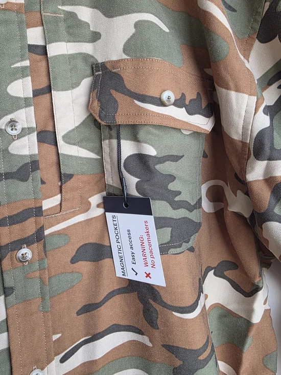 NWT Poncho Outdoors The Deep Search Performance Fishing Shirt - Camo - XL - Picture 5 of 17